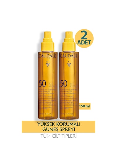 Caudalie High Protection Glow Oil Spf50+ 150 Ml 2 Adet