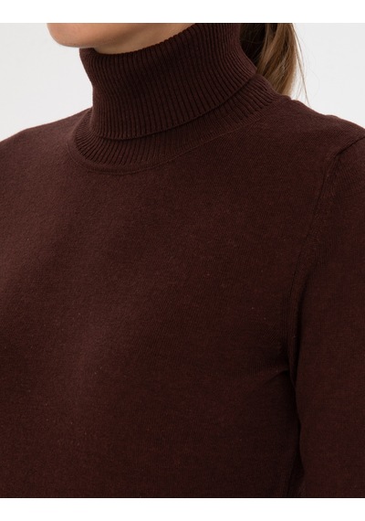 Pierre Cardin Kadın Kahverengi Kazak /triko 50315747-vr029 Kahverengi