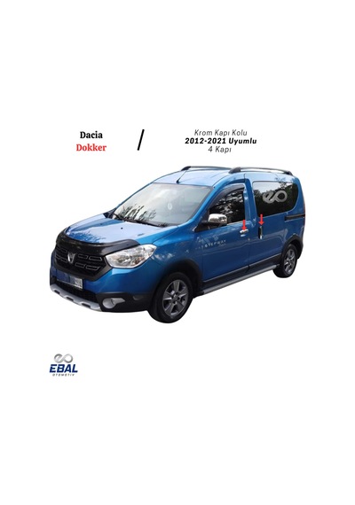 Dacia Dokker Krom Kapı Kolu 4 Kapı 2012-2021 Uyumlu P.Çelik