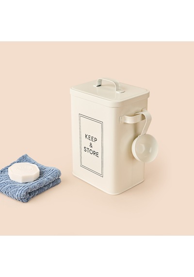 Bath Kapaklı Kutu - Krem - 23 Cm Çok Renkli