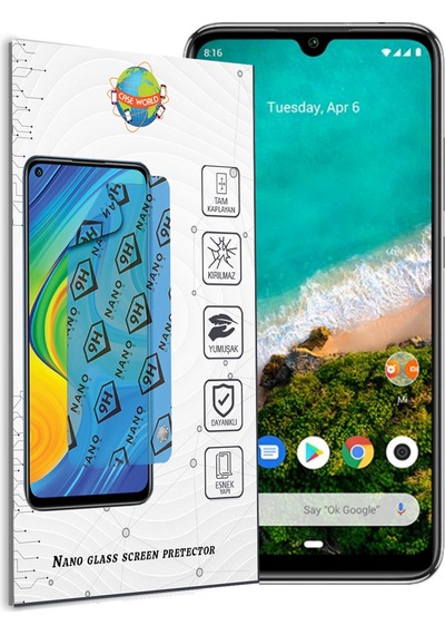 Xiaomi Mi A3 Nano Ekran Koruyucu Kırılmaz Esnek Cam