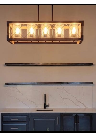 Doğal Ahşap 20x90x4 Cm 2'li Gizli Bağlantılı Raf Ahşap