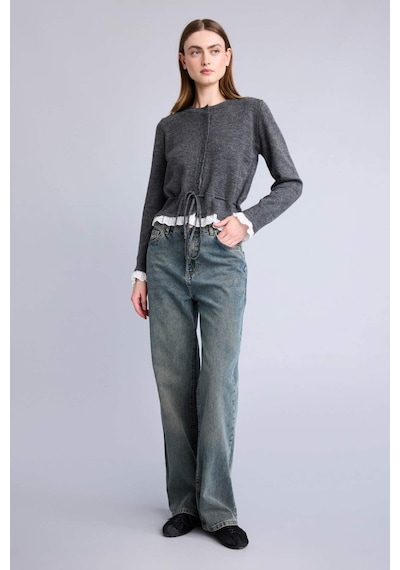 Defacto Slim Fit Triko Hırka G9990AX25WN