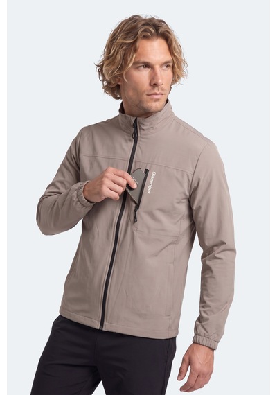 Slazenger Cedo Erkek İçi Polarlı Rüzgar Ve Su İtici Bej Mont & Kaban