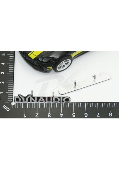 Dynaudio Logo Hoparlör Krom Metal Tırnaklı Logo Amblem 2 Li Set N11.2856