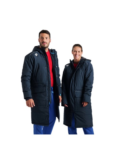 Arena Team Solid Unisex Lacivert Günlük Stil Parka 004914700 Mavi