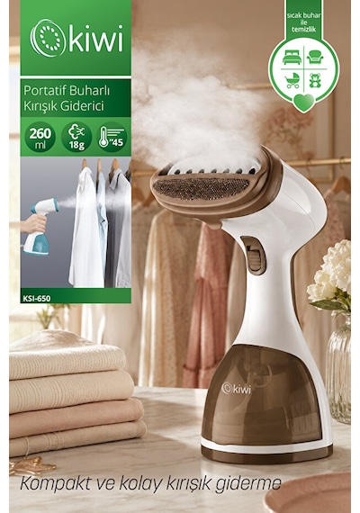 Kiwi KSI-650 1200 W Portatif Buharlı Kırışık  Dikey Ütü