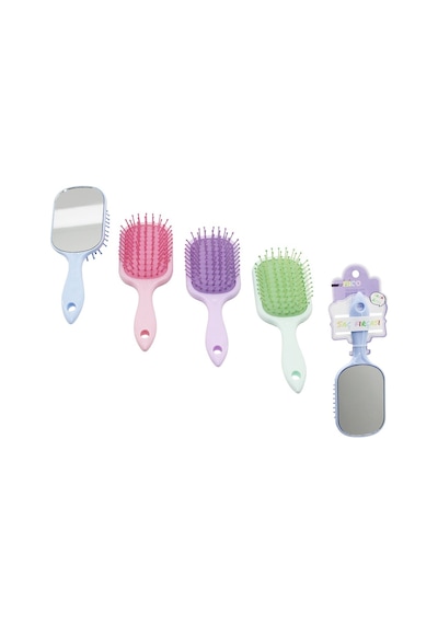Aynalı Saç Tarağı - Dikdörtgen Tasarımlı - Renkli - Plastik 1