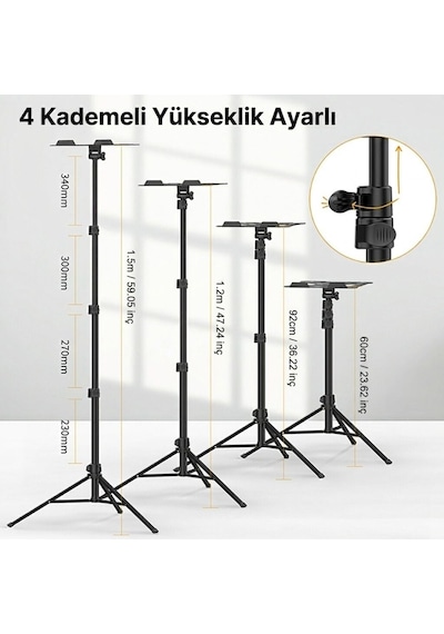 Ulanzi Vıjım Lt-01 Çok Amaçlı Projektör Laptop Ve Tablet Standı - 2683