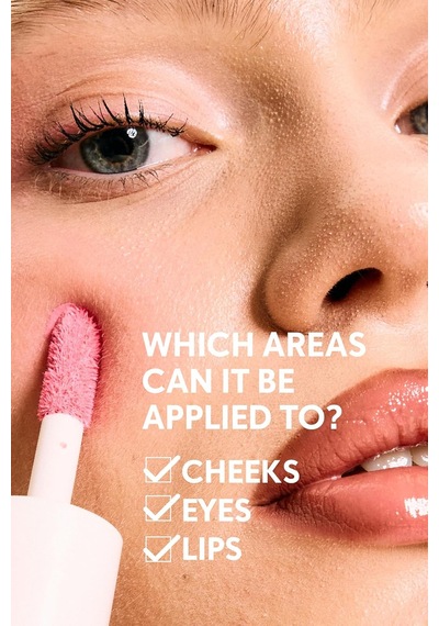 Allık Ruj Göz Farı Glow Tint Baby Pink, Nemlendirici Makyaj, 508 Pastel Pembe, Hyaluronik Asit Peptit