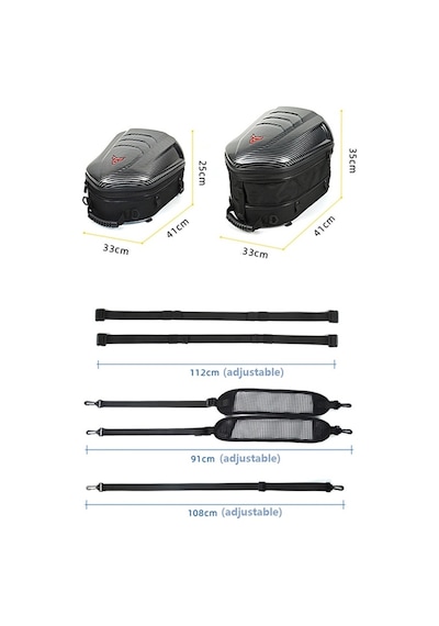 Sones Motocentrıc 11-mc-0113 Motosiklet Arka Koltuk Çantası Yeşil