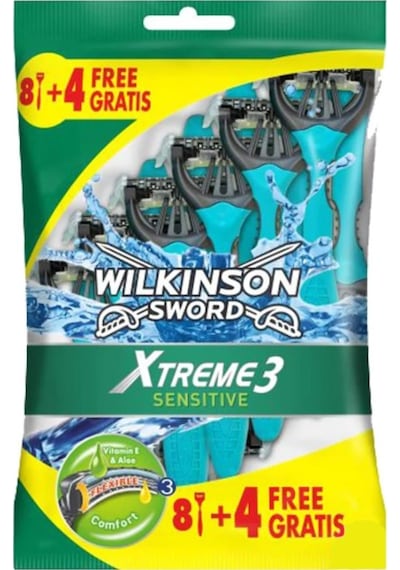 Wilkinson Sword Xtreme3 Sensitive Tıraş Bıçağı 12'li