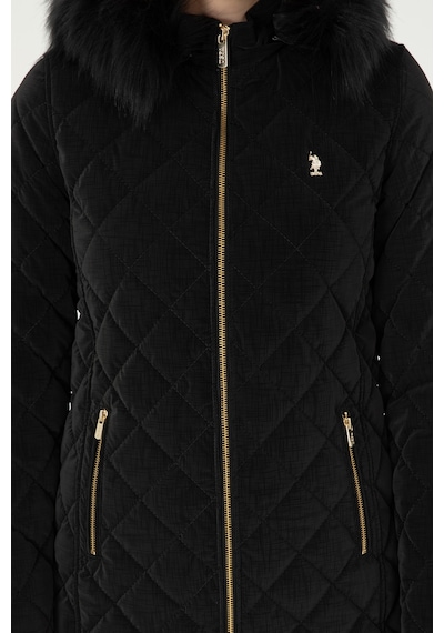 U.S. Polo Assn. Kadın Siyah Deri Mont 50297230-001