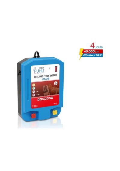 Puhu Ecos Eko Model Kuruluma Hazır Elektrikli Çit Sistemi 10 Dönümlük 4 Joule -2460