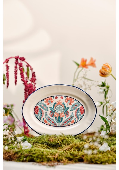 Emsan Hasbahçe Kayık Tabak 25 Cm