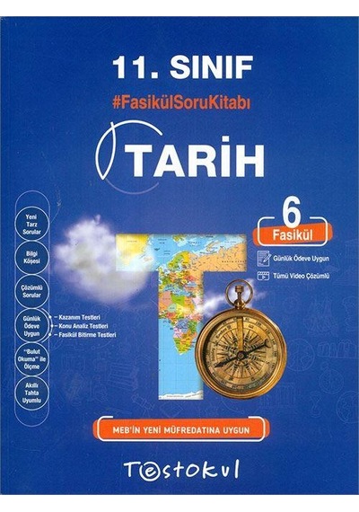 11.Sınıf Tarih Fasikül Soru Kitabı Test Okul Yayınları