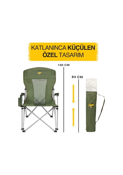 Funky Chaırs Big Small Kamp Sandalyesi - Haki Haki