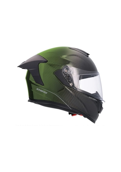 Shıro 2006 S04 Fc Carbon Sv Xl 6162 Güneş Gözlüğü Vizörlü Kapalı Kask Yeşil