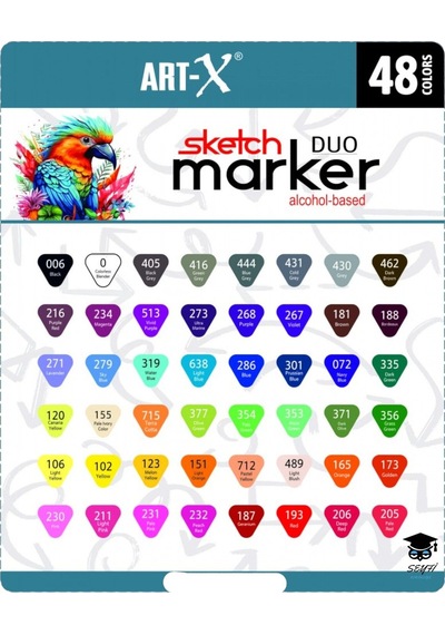 Sketch Marker Çift Taraflı Çizim Kalem Seti Art-x Rich Yüksek Kalite Kalıcı Mürekkep İade Garantili
