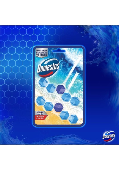 Wc Blok 5'li Güç Tuvalet Bloğu Okyanus Ferahlığı Maksimum Hijyen 100 G