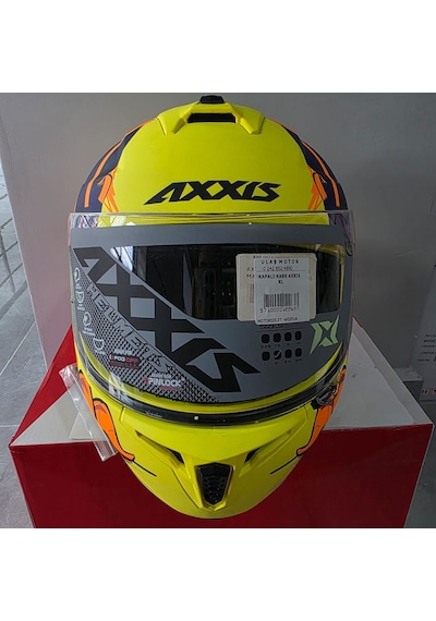 Kapalı Kask Axxıs Sarı Ahtapot Ve Korsan Temalı Xl Çok Renkli