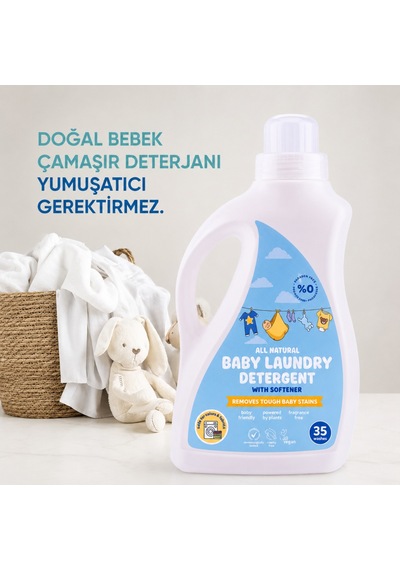 Doğal Bebek Çamaşır Sabunu Bitkisel Deterjan 1000 Ml