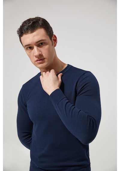 D's Damat Ds Damat Slim Fit Lacivert %100 Pamuk Kazak 9hc061031000d Lacivert