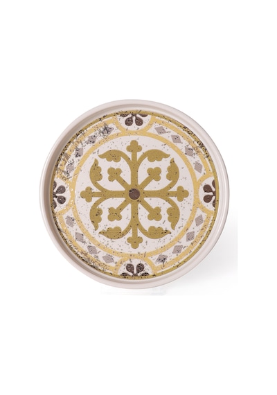 Keramika Timeless Brown Stackable Pasta Tabağı 21 Cm 4 Adet 21972 Krem