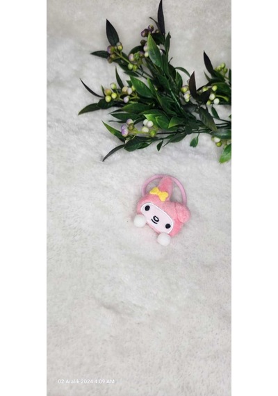 Kuromi Saç Lastik Toka-107 Pembe