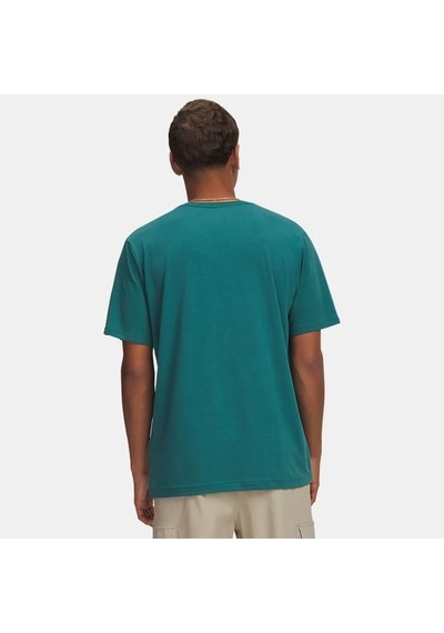 Under Armour Heavyweight Wordmark Erkek Yeşil Tişört
