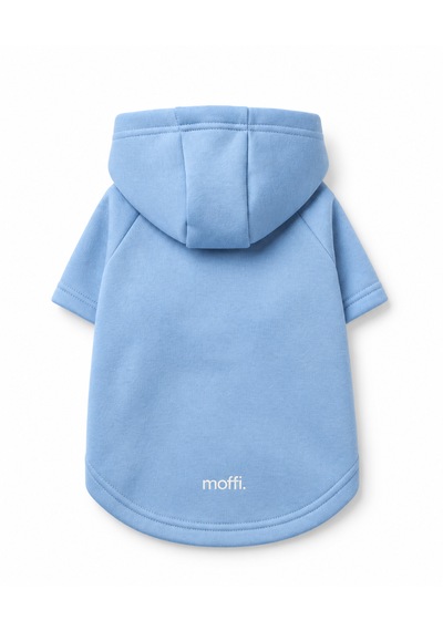 2'li Kız Ve Erkek Kedi Köpek Çift Kombini Kapüşonlu Sweatshirt Pembe & Mavi Kışlık Hoodie Seti