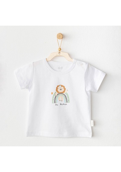 Andywawa Ac25977 Casual Bebek Tshirt White Beyaz