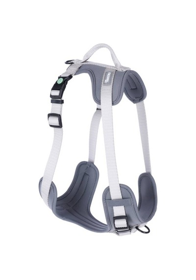 Y Tipi Spor Köpek Göğüs Tasması 15 Mm 30-50 / 50-60 Cm - Fitty Serisi - S Gri