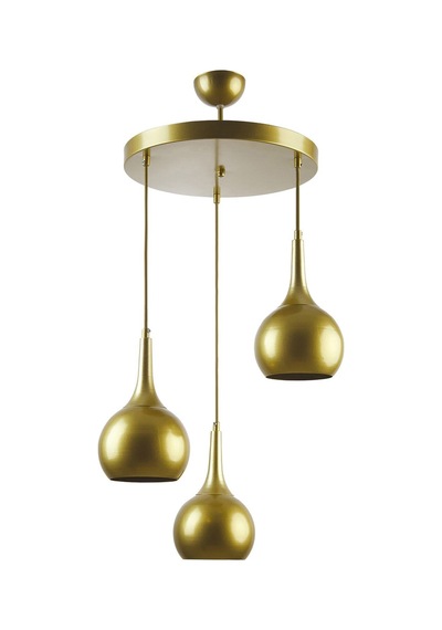 Bella Modern Salon - Mutfak - Cafe Metal Sıvama Sarkıt Avize Gold Gold