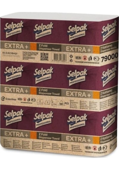 Selpak Professional Selpak Z Katlu Havlu 200'Lü 12'Paket 1 Koli