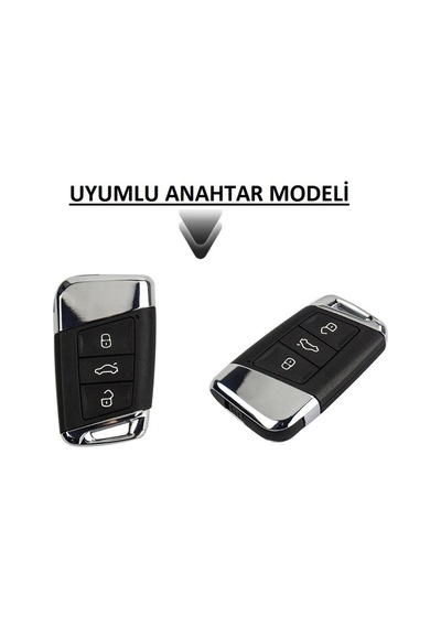 Skoda Uyumlu Superb Silikon Anahtar Kılıf. Anahtar Kabı (533280204)