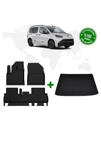 Toyota Proace City 4d Havuzlu Paspas Ve Bagaj Havuzu 2024 Model V