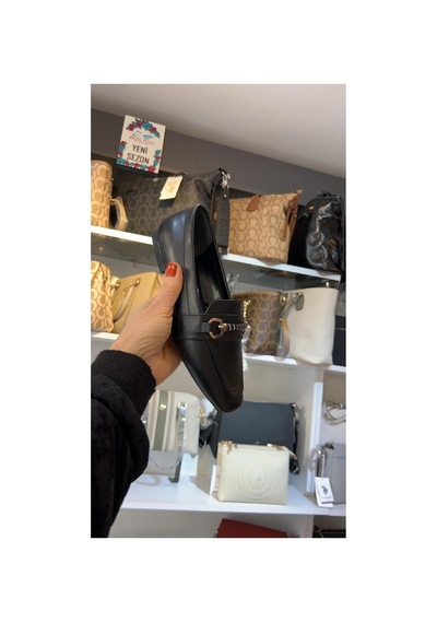 Arme Cıty Casle&black Ac35824-1 Şık Taşlı Rahat Babet Siyah