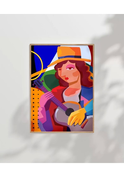 Çerçevesiz Poster Müzikal Portre