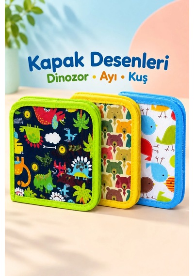 Ers Çizim Kitabı Renkli Kalemler Ve Siyah Kalem Tutuculu