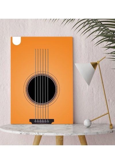 Bk Gift Gitar Tasarımlı Kanvas Tablo 30X50Cm-3