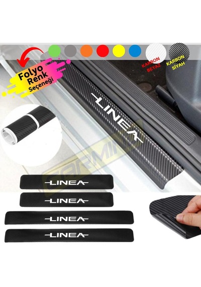 Fiat Linea Kapı Eşiği Sticker (4 Adet) New