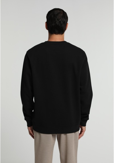 Colin's Colins Regular Fit Yuvarlak Yaka Düz Erkek Siyah Sweatshirt Cl1082264 Q1.v2 Blk