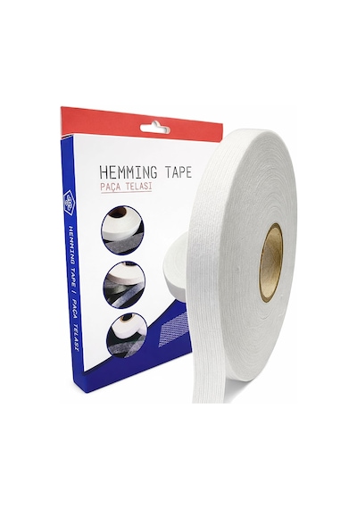 Modern Teknik Tekstil Şerit İpli Biye Tela 1.5 Cm X 100 M - Tek Tarafı Yapışkanlı Tela - Ütü İle Yapıştırıla Diğer