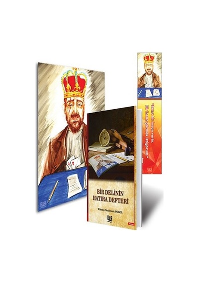 Kitap11 Bir Delinin Hatıra Defteri 3'Lü Set (Kitap - Mini Tablo - Ayraç)