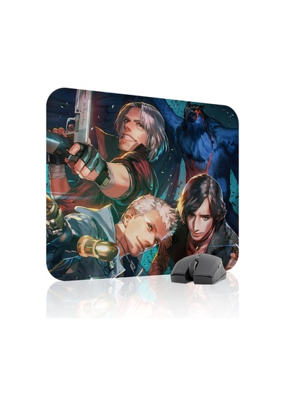 Devil May Cry Kaymaz Dikişli Kauçuk Oyuncu Mousepad V3 - 48x40 Xl Gaming Mouse Pad Fare Altlığı