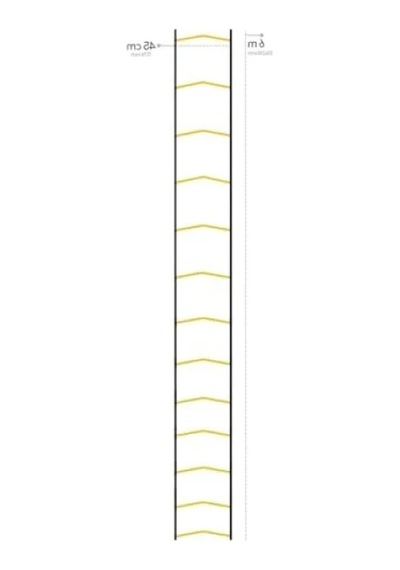 6 Metre Uzun Ayarlanabilir Antrenman Merdiveni - Dayanıklı Ve Esnek İdman Aracı 100 Cm'ye Kadar