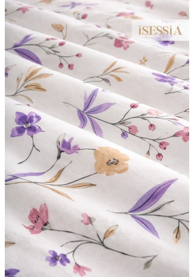Fiora Tek Kişilik Çarşaflı Nevresim Takımı 160 X 240 Cm Mor