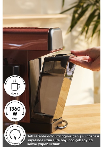 Karaca Mycaffee Barista S20 Entegre Süt Hazneli Otomatik Espresso Ve Latte Makinesi