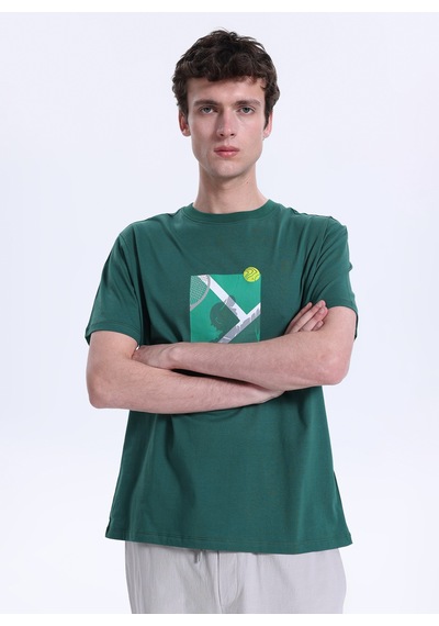 Discovery Expedition Yeşil Erkek %100 Pamuk T-shirt D6sm-tst3741